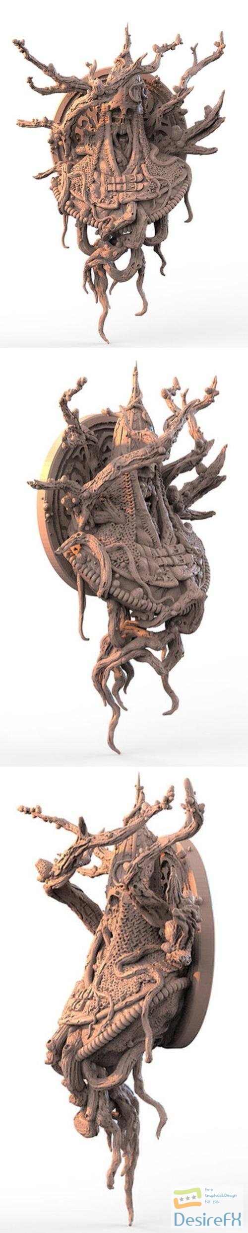 Alexei Konev - Wall Skeleton Warrior – 3D Print