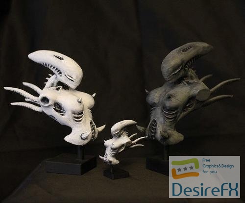 Alien Xenomorph Bust – 3D Print