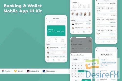 Banking & Wallet Mobile App UI Kit