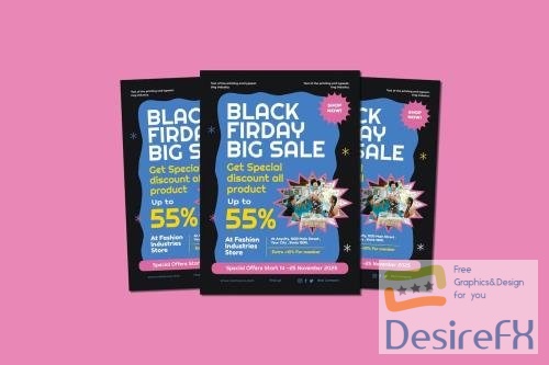 Black Friday Big Sale Flyer PSD