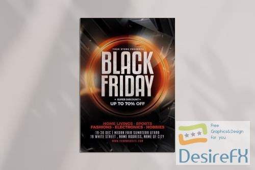 Black Friday Flyer Template vol 3 PSD