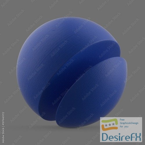 Blue matte plastic 187665112 MDL