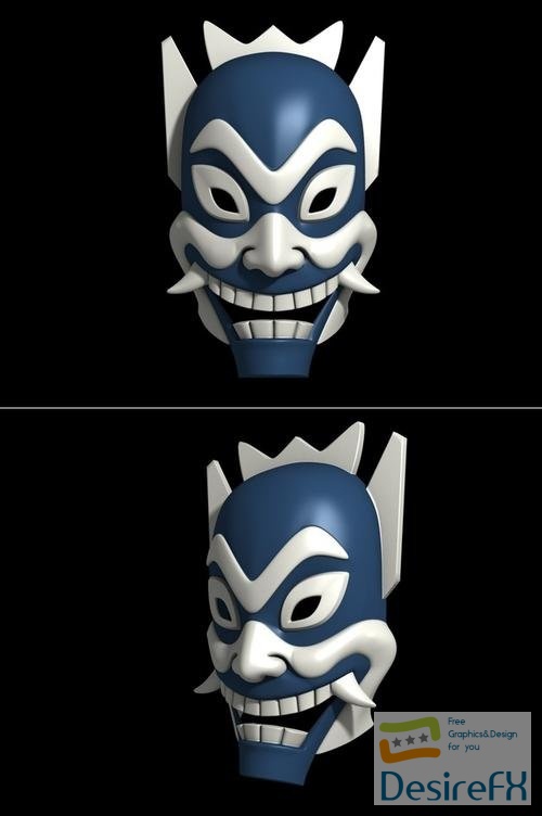 Blue Spirit Mask - Avatar The Last Airbender – 3D Print