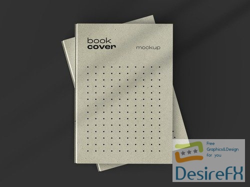 Book Catalog Magazine Cover Mockup with Editable Background and Overlay Shadow 527670393 PSDT