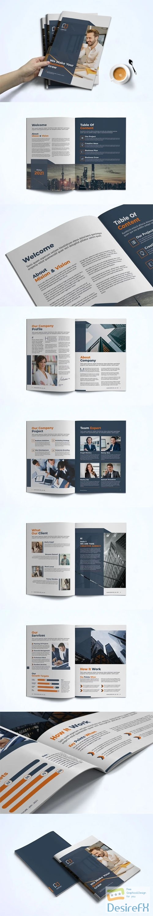 Business Brochure InDesign Template A4/US Letter
