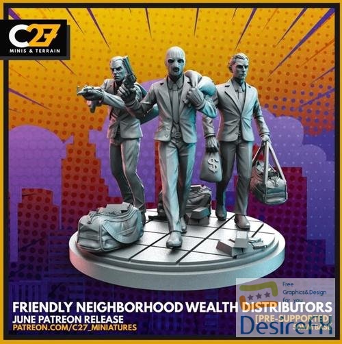 C27 Miniatures - Friendly Neighborhood Wealth Distributors – 3D Print