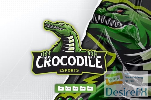 Crocodile Mascot Logo Design