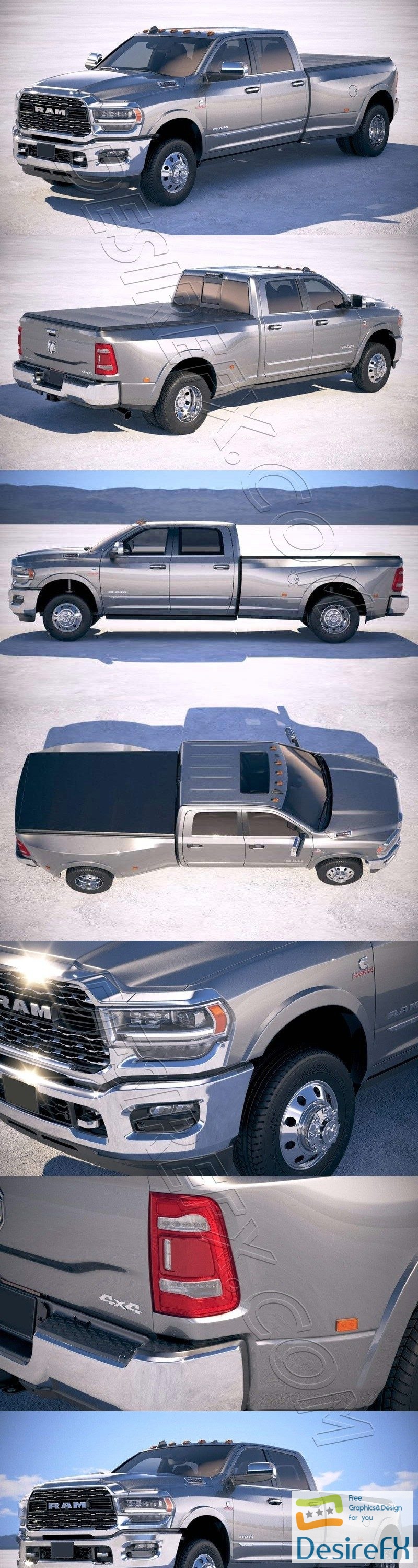 Dodge Ram 3500 HD 2019 3D Model