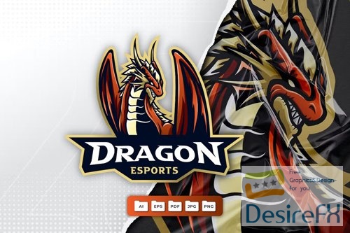 Dragon Mascot Logo Design