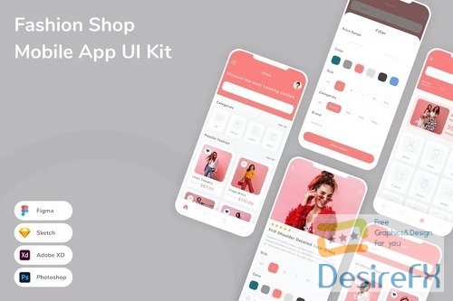 Fashion Shop Mobile App UI Kit