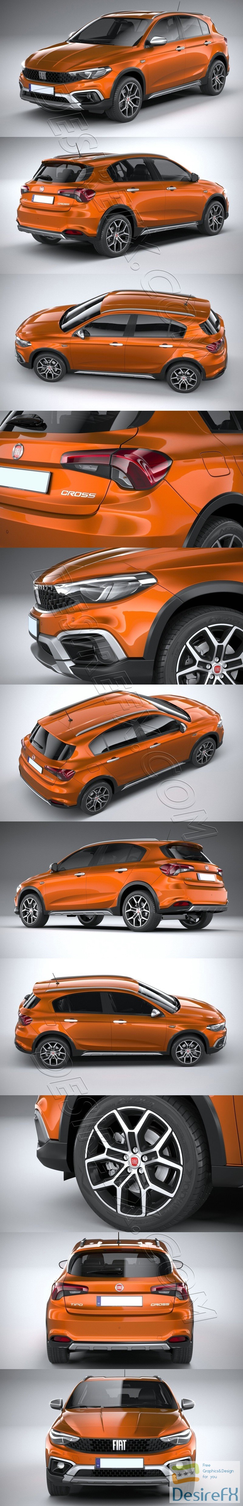 Fiat Tipo Cross 2021 3D Model