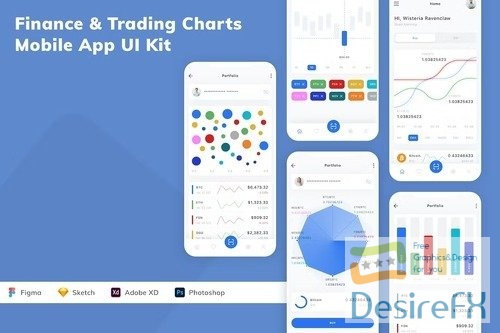 Finance & Trading Charts Mobile App UI Kit