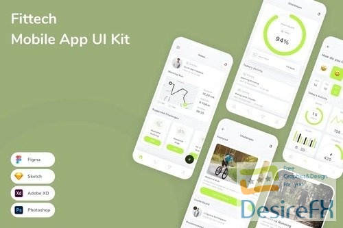 Fittech Mobile App UI Kit