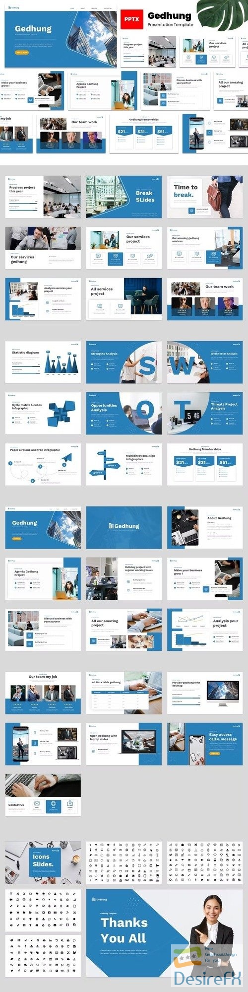 Gedhung - Business Powerpoint Template