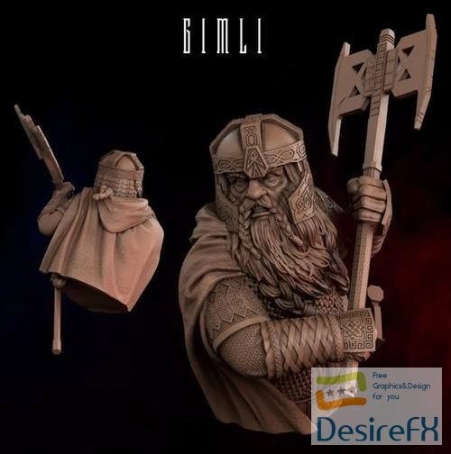 Gimli Bust – 3D Print