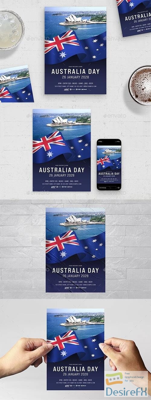 GR - Australia Day Flyer Template 40532235