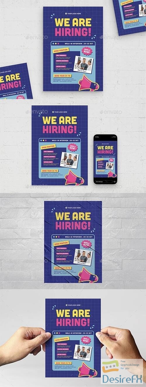 GR - We Are Hiring Flyer Template 40531957