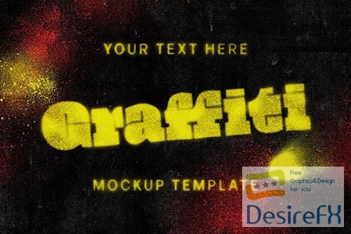 Graffiti Text Mockup Template