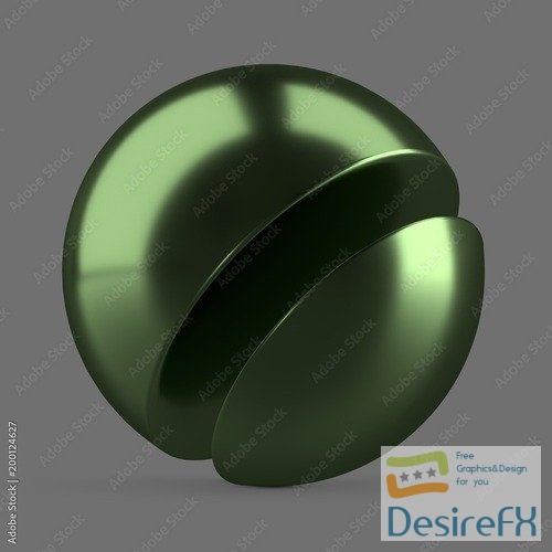 Green anodized metal 200124627 MDL