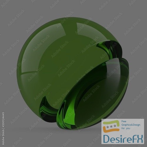 Green glass 200124645 MDL