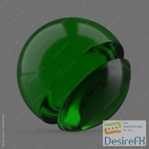 Green glass 216883556 MDL