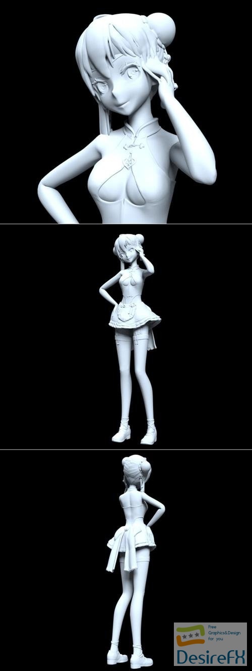 Hatsune Miku - Auspicious Blossom – 3D Print