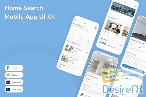 Home Search Mobile App UI Kit