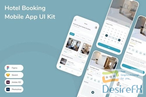 Hotel Booking Mobile App UI Kit
