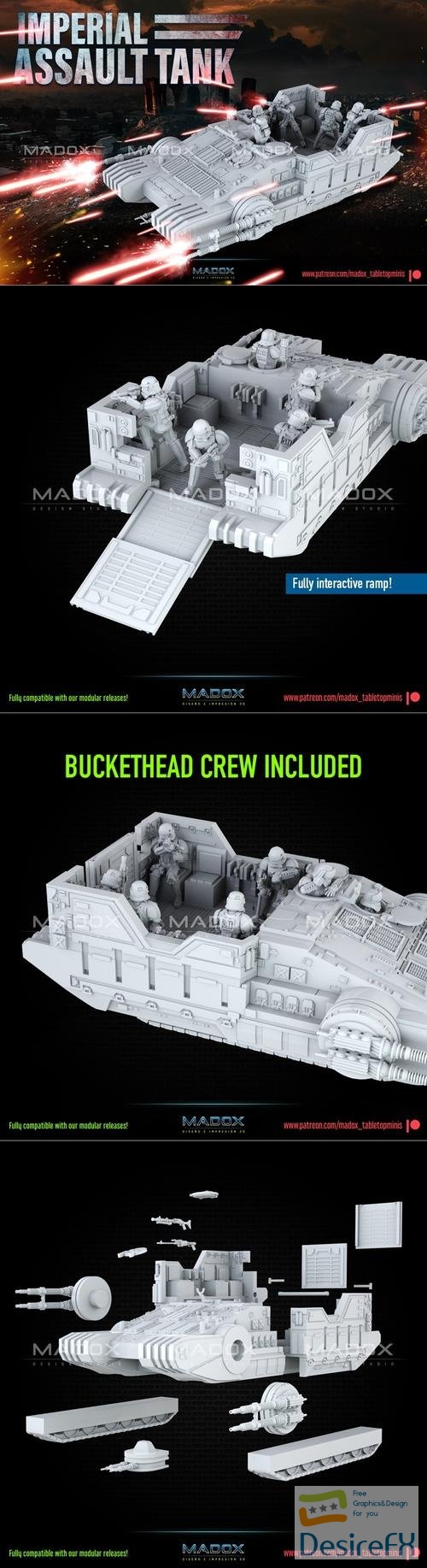 Imperial Assault Tank – 3D Print