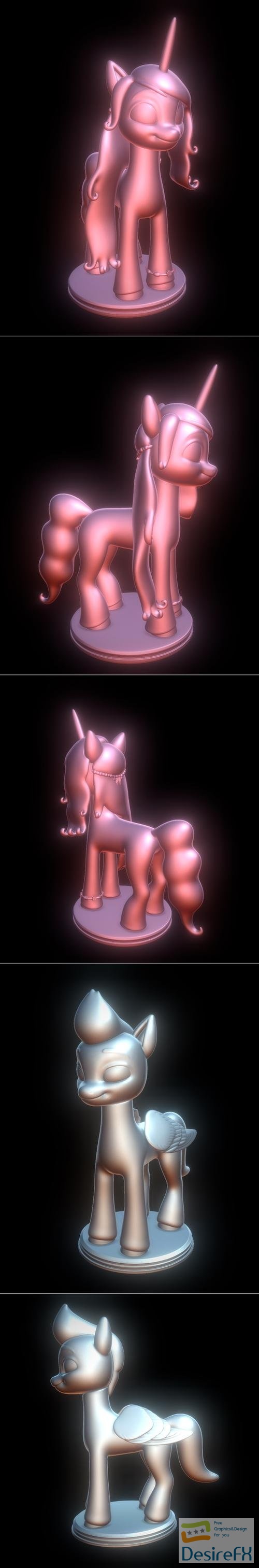 Izzy Moonbow - My Little Pony G5 and Zipp Storm - My Little Pony g5 – 3D Print
