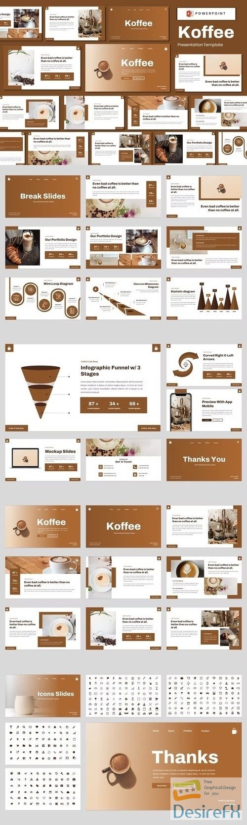 Koffee - Coffe & Cafe Shop Powerpoint Template