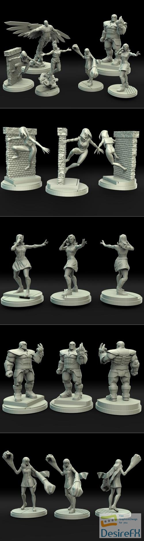 Legion Miniatures Pack 01 – 3D Print