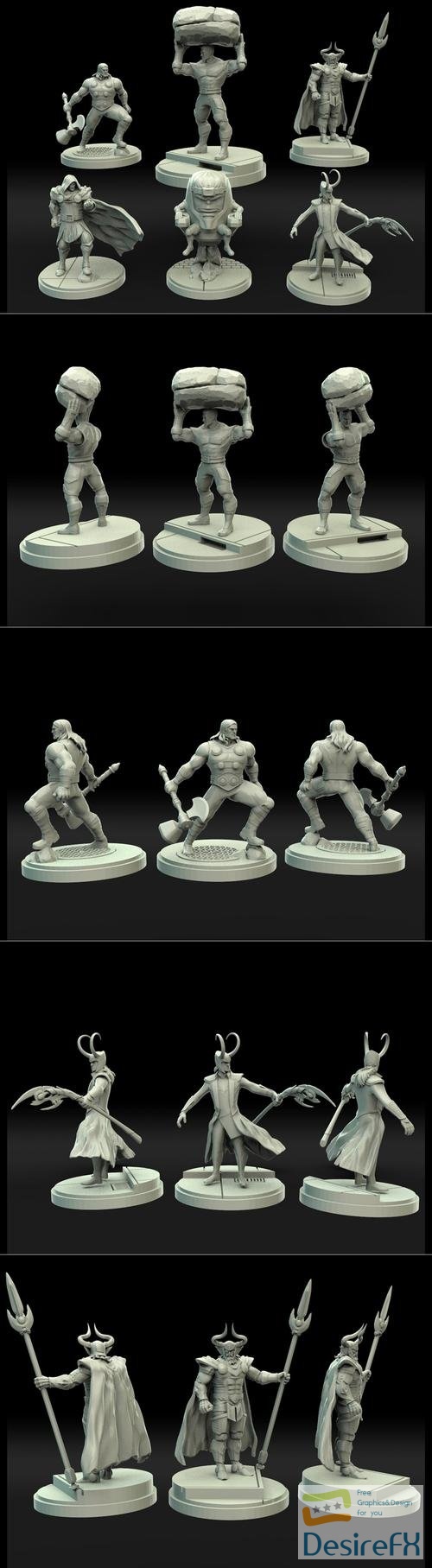 Legion Miniatures Pack 03 – 3D Print