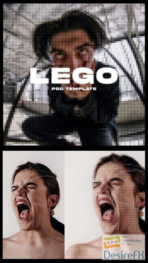 Lego Generator Photo Effect for Photoshop