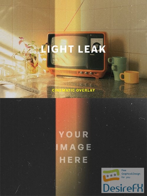 Light Leak - Old Camera Effect - Cinematic Photoshop Overlay