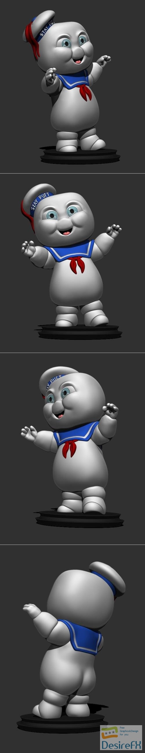Little Big Head - Stay Puft Marshmallow Man – 3D Print