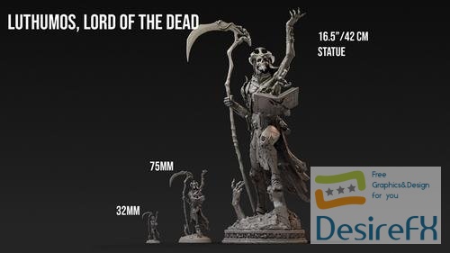 Loot Studios Miniatures - Luthumon Lord of the Dead – 3D Print