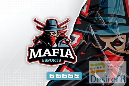 Mafia Mascot Logo Design vol 2