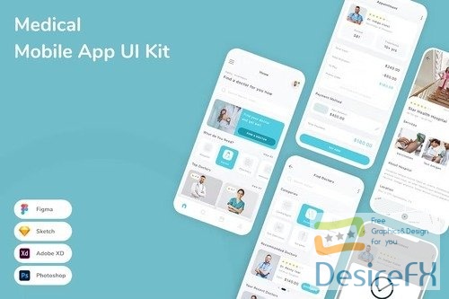 Medical Mobile App UI Kit