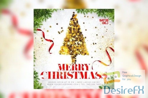 Merry Christmas Flyer 13 PSD