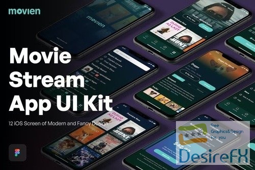 Modern Movie Streaming App UI Kit