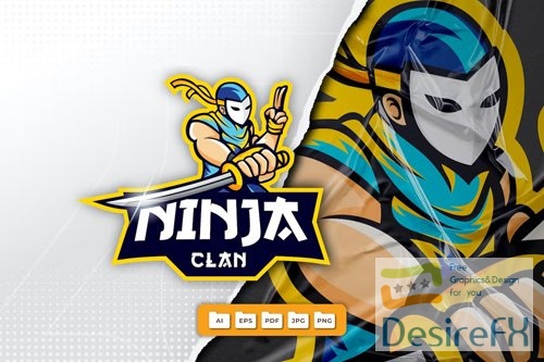 Ninja Mascot Logo Design