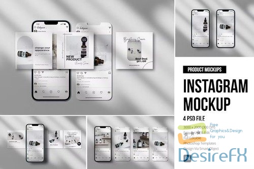 Phone Screen / UI / Instagram Mockup