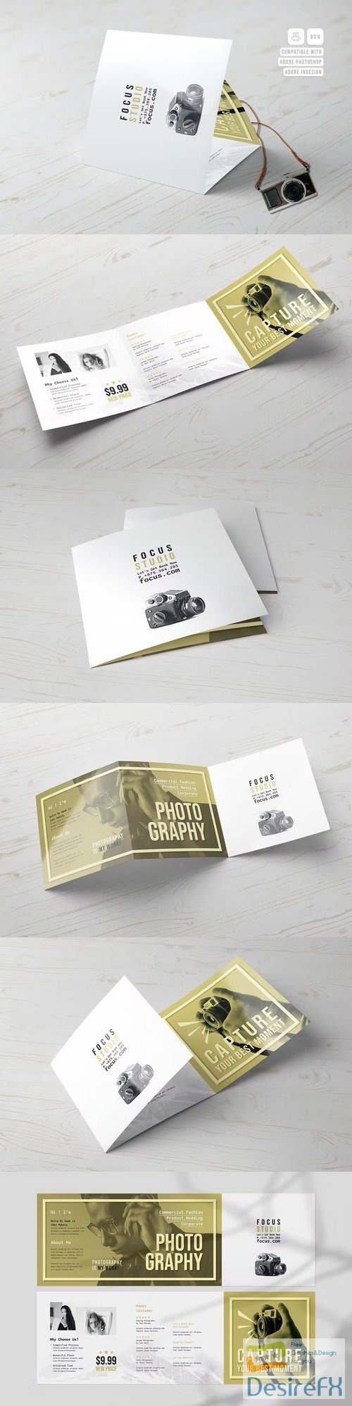 Photography Square Trifold Brochure