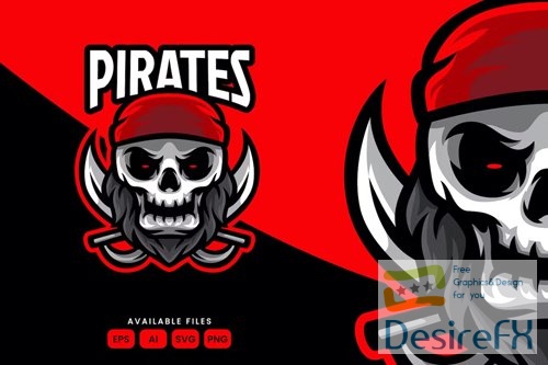 Pirates Sport Mascot Logo