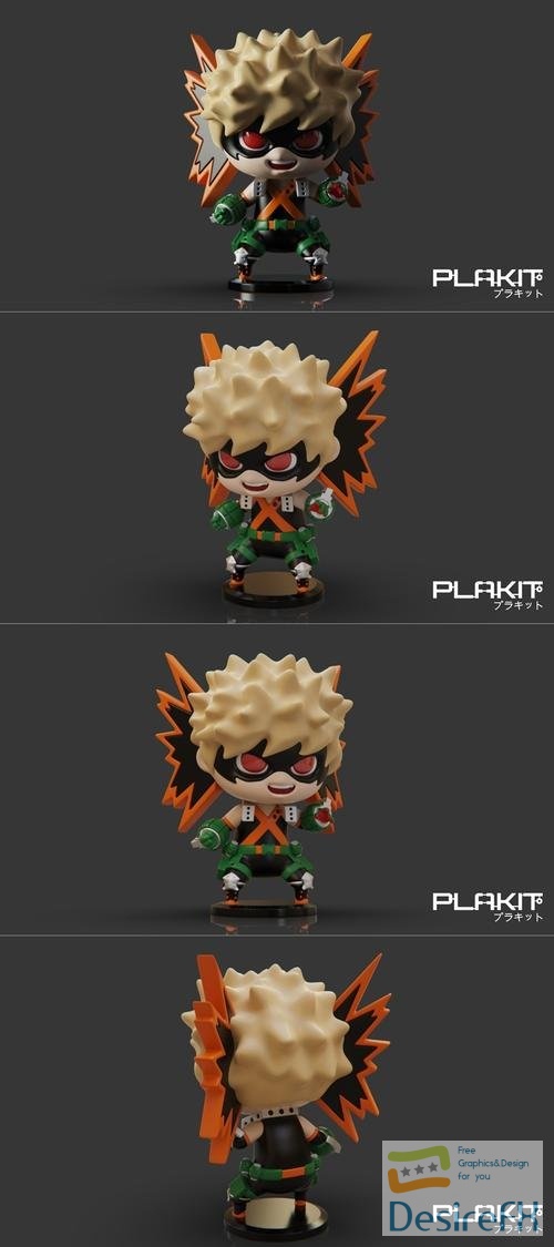 PlaKit - My Hero Academia Bakugou – 3D Print