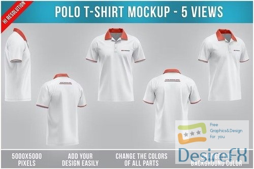 Polo T-Shirt Mockups