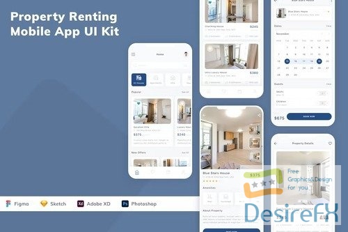 Property Renting Mobile App UI Kit