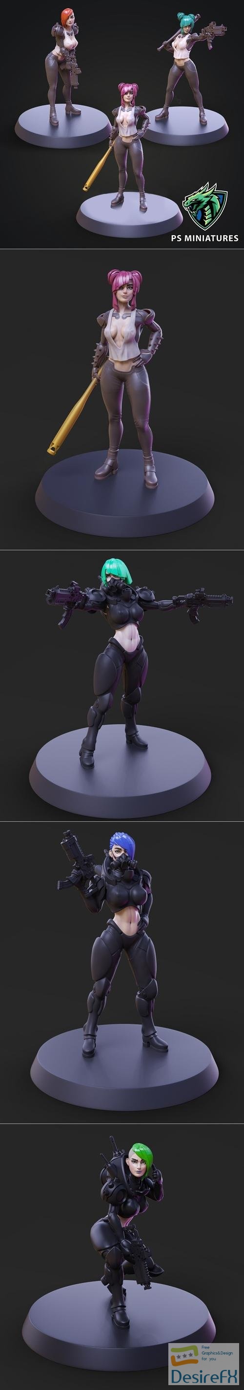 PSMiniatures CyberSmut Collection – 3D Print