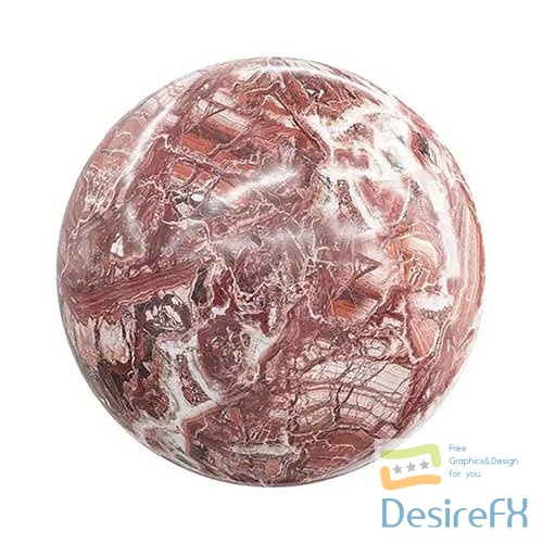 Red Marble PBR Texture